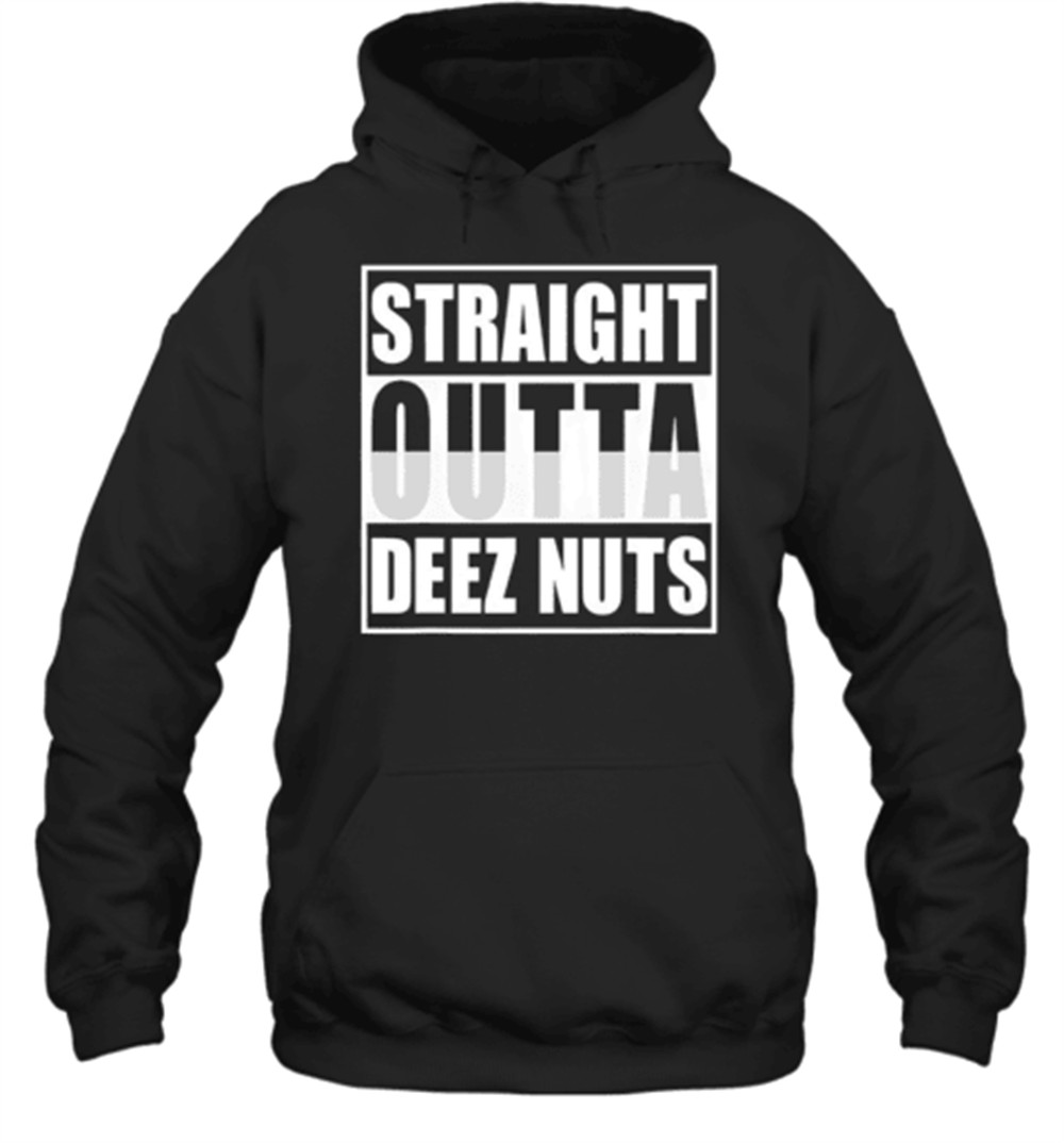 Straight Outta Deez Nuts Christmas T-Shirt