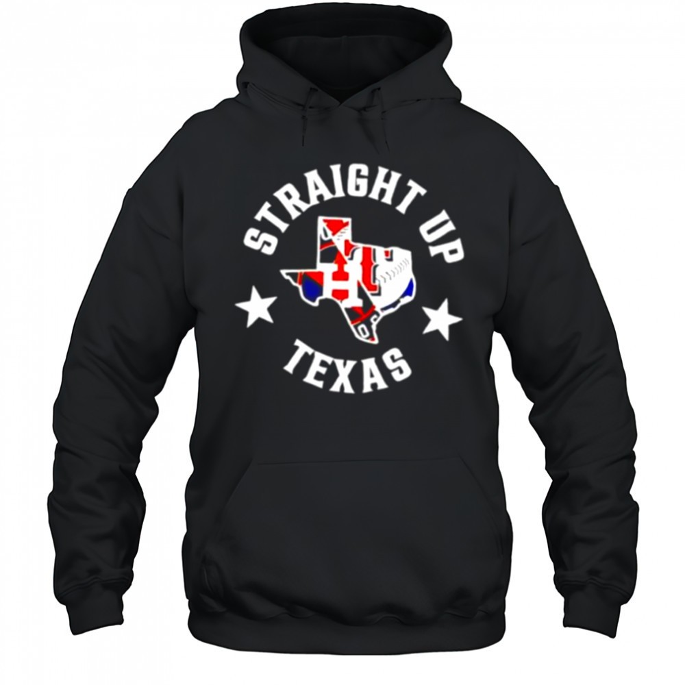 Straight up Texas Rangers and Houston Astros logo 2025 shirt