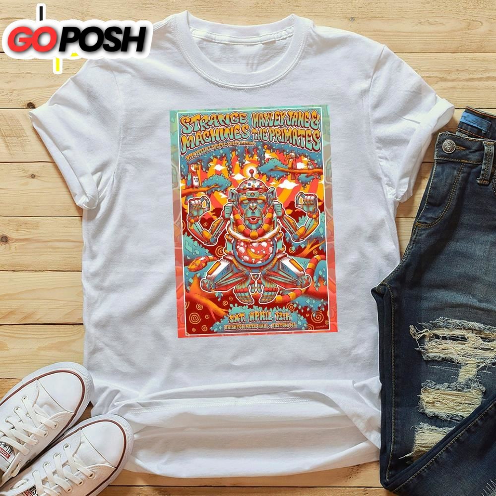 Strange Machines Tour Boston Ma April 13 2025 Poster T-Shirt