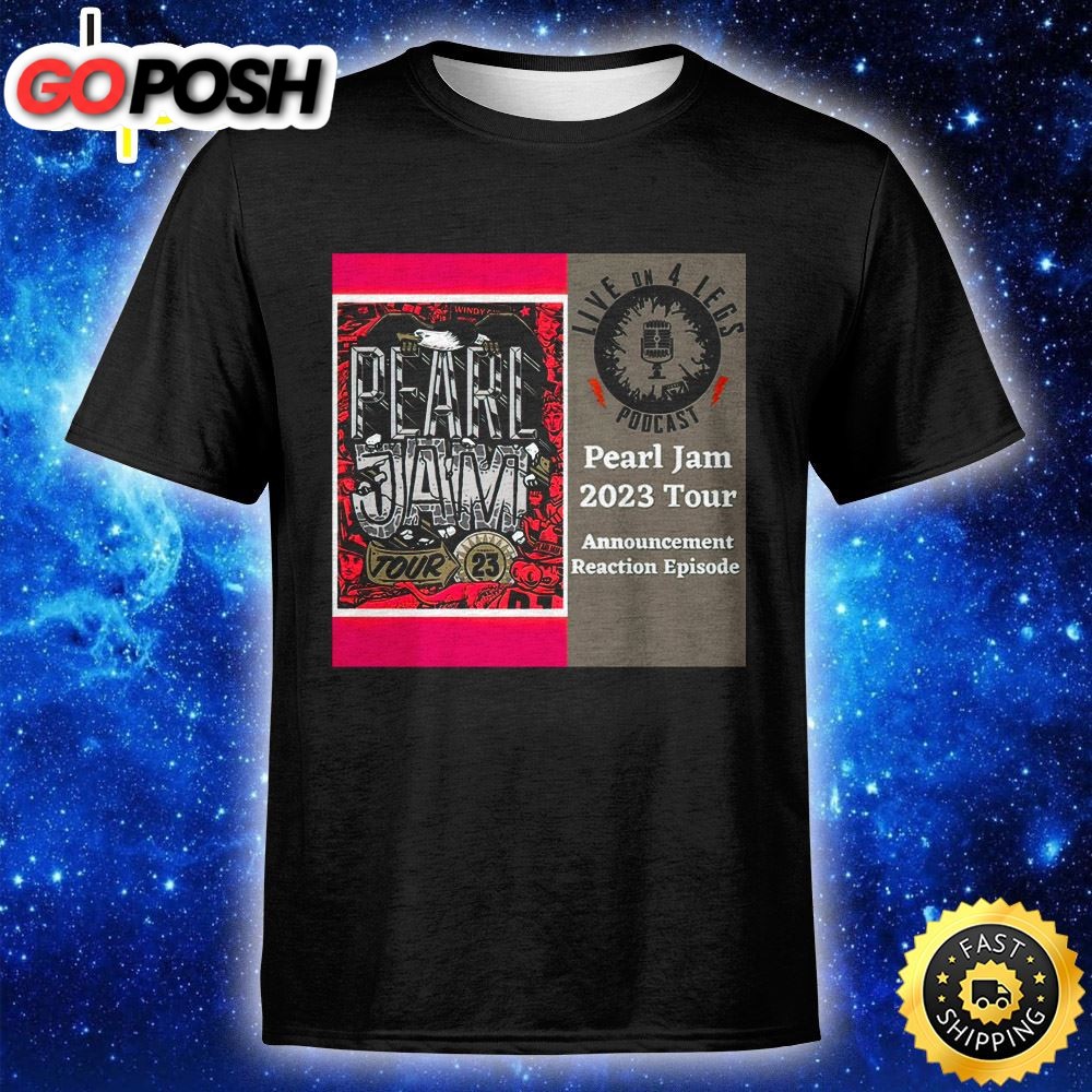 Stream Pearl Jam 2025 Tour Announcement Unisex T-shirt