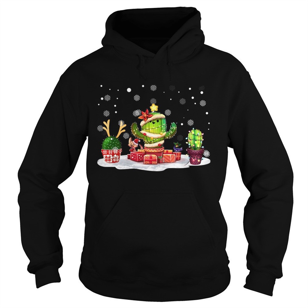 succulent-cactus-snow-merry-christmas-tshirt-zxl6a6cx Succulent Cactus Snow Merry Christmas TShirt