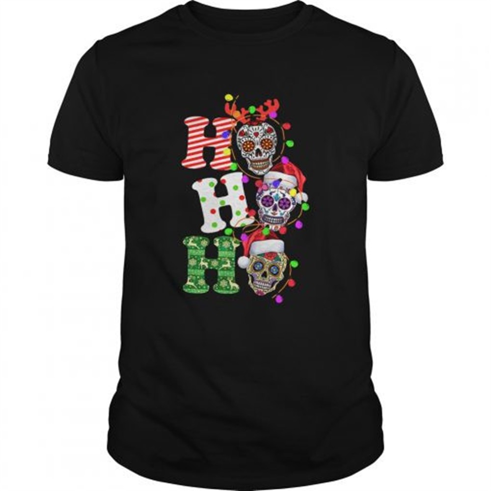 sugar-skull-ho-ho-ho-christmas-shirt-s0939jzr Sugar Skull Ho Ho Ho Christmas shirt