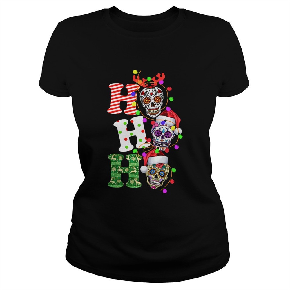 sugar-skull-ho-ho-ho-christmas-shirt-s0939jzr Sugar Skull Ho Ho Ho Christmas shirt