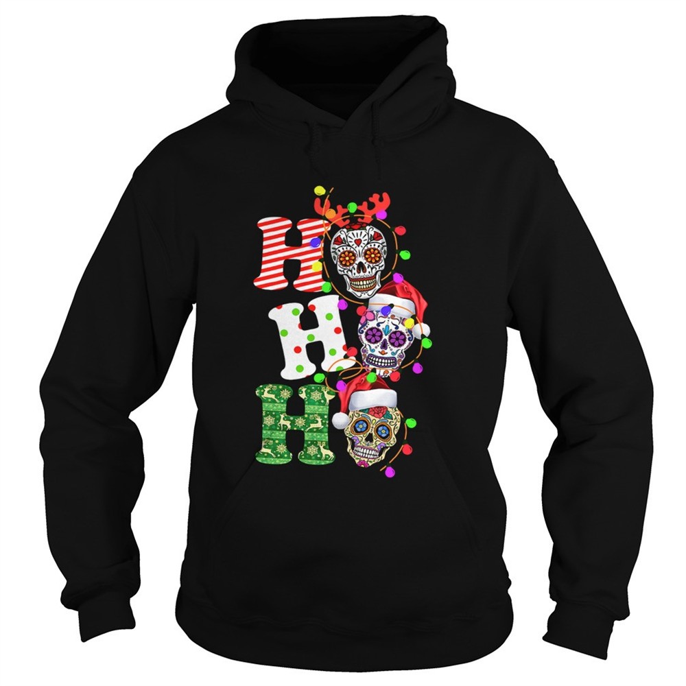 sugar-skull-ho-ho-ho-christmas-shirt-s0939jzr Sugar Skull Ho Ho Ho Christmas shirt