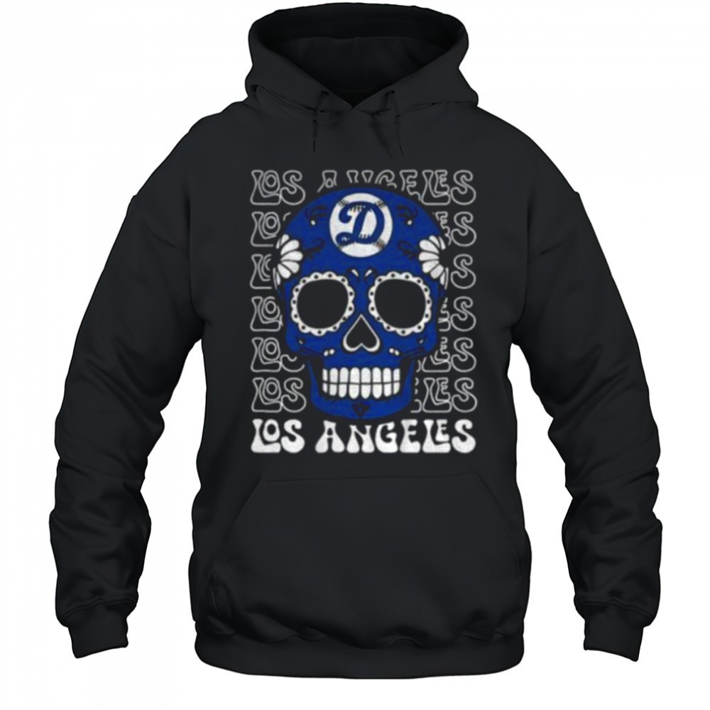 Sugar Skull Los Angeles Dodgers MLB baseball 2025 gift for fans shirt