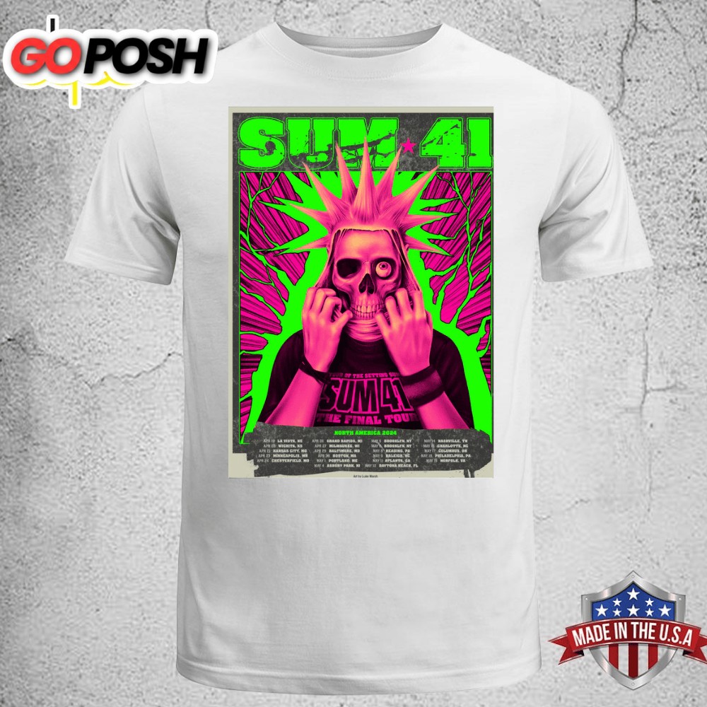 Sum 41 North America Tour 2025 Unisex T-shirt