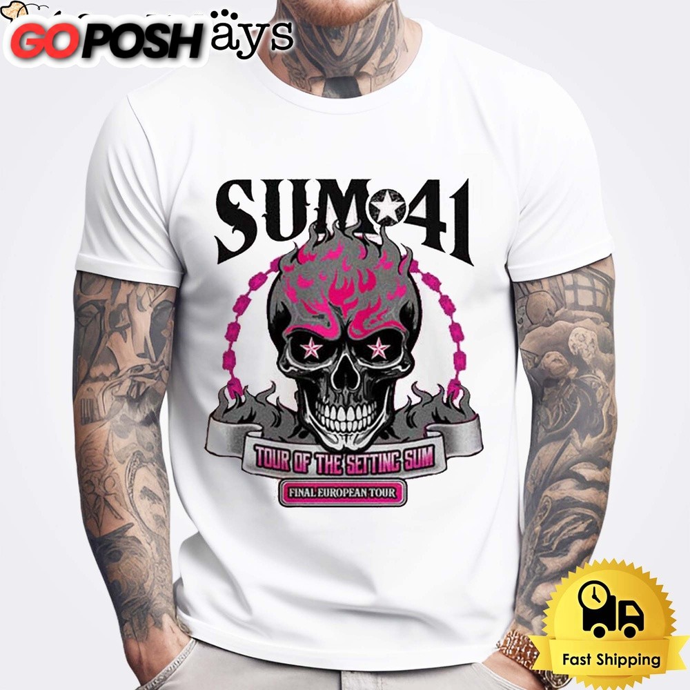 Sum 41 Of The Setting Sum Final European Tour 2024 Unisex t-Shirt