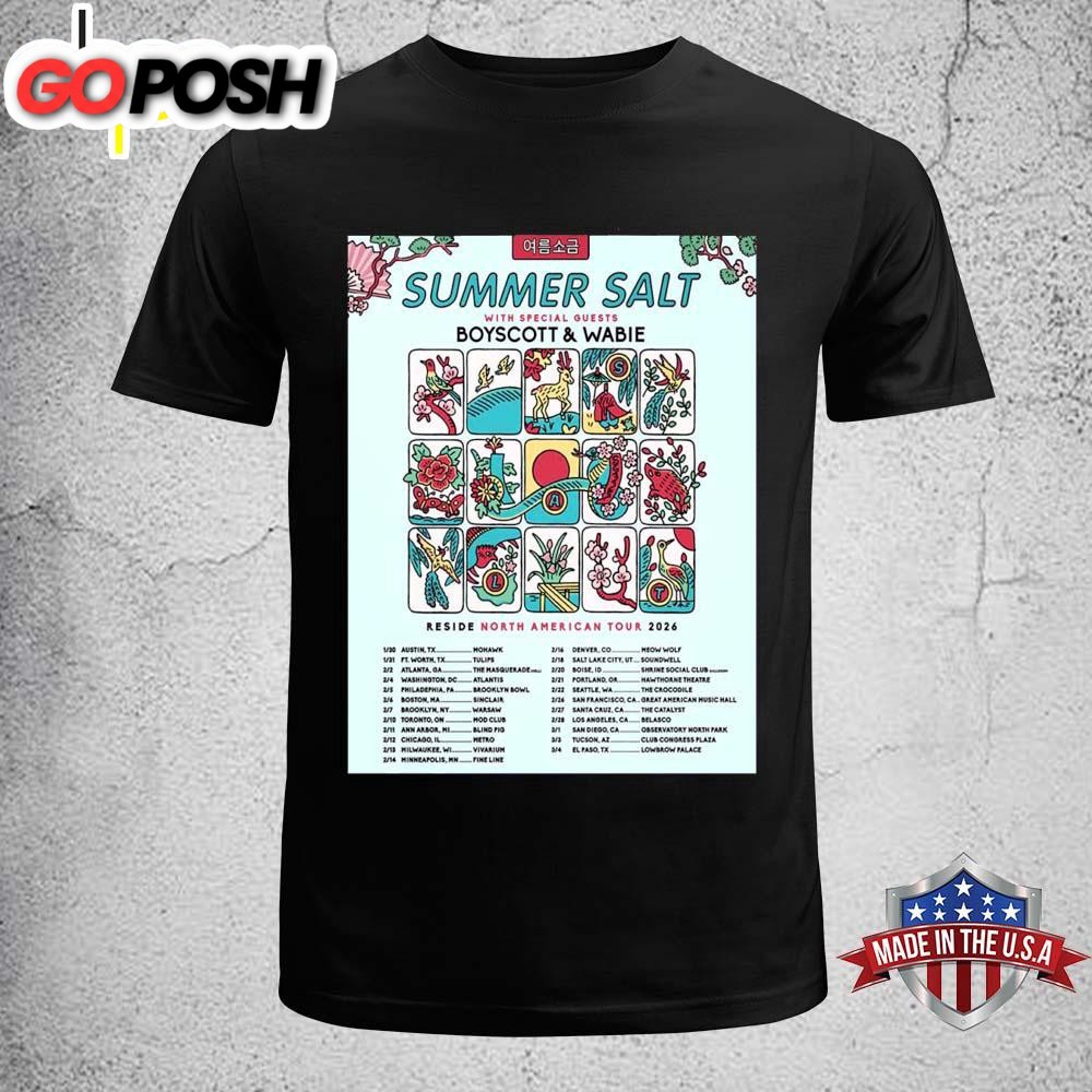Summer Salt Reside North American Tour 2026 Unisex T-Shirt