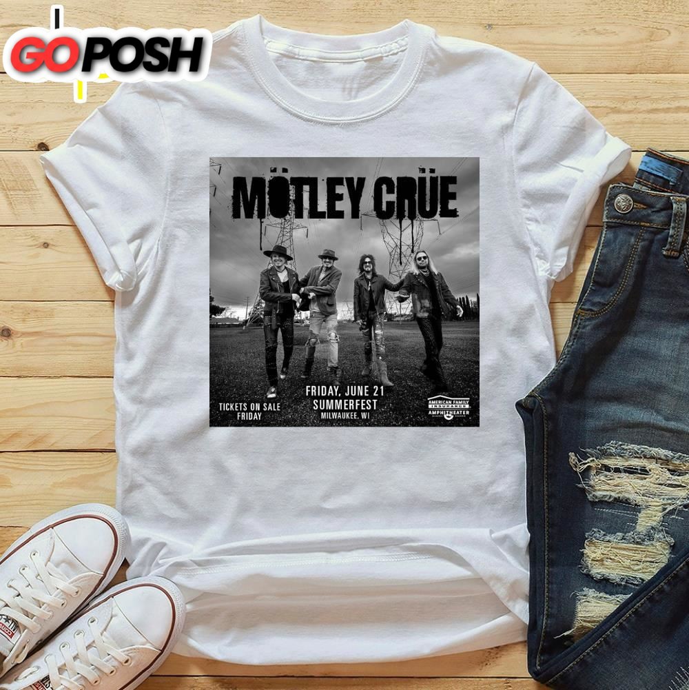 Summerfest Announces Motley Crue 2025 T-Shirt