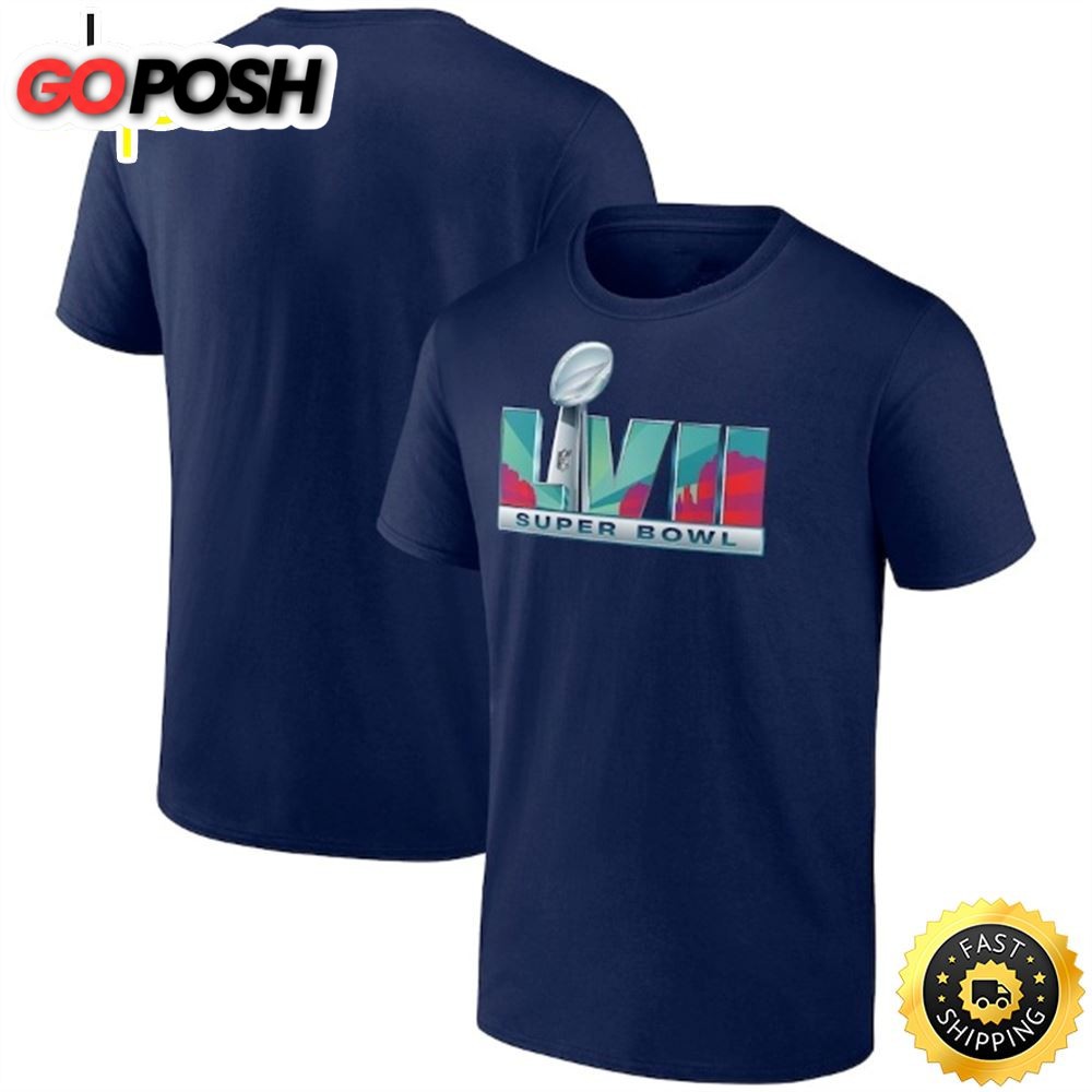 Super Bowl LVII Branded 2025 SB Logo Navy T-shirt