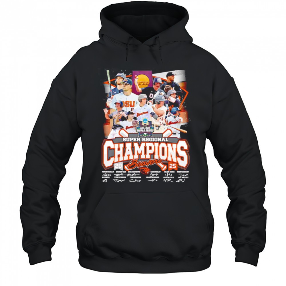 Super Regional Champions 2025 Oregon State Beavers shirt