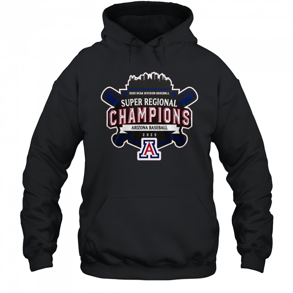 Super Regionals Champions 2025 Arizona Wildcats 2025 NCAA Division Baseball Shirt