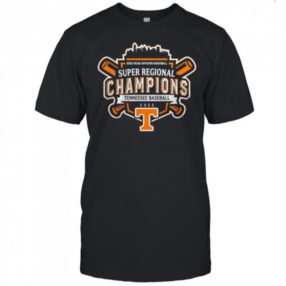super-regionals-champions-2025-tennessee-volunteers-2025-ncaa-division-baseball-69q0tpp2 Super Regionals Champions 2025 Tennessee Volunteers 2025 NCAA Division Baseball Shirt