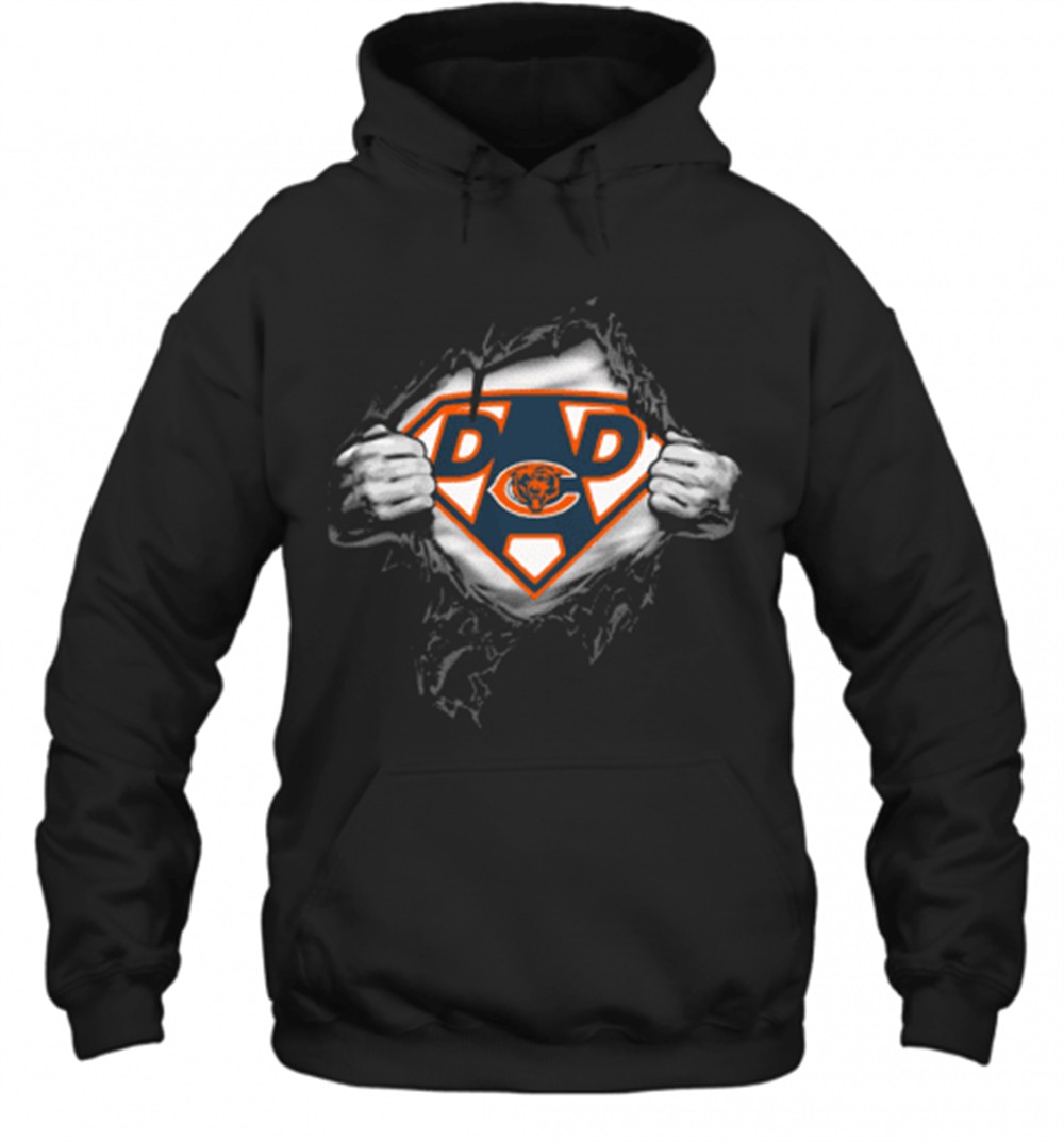 Superhero Chicago Bears Diamond FatherS Day T-Shirt