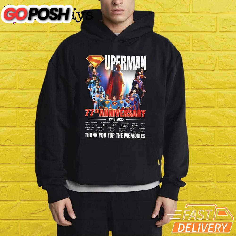 superman-77th-anniversary-thank-you-for-the-memories-t-shirt-l9wozaki Superman 77Th Anniversary Thank You For The Memories T-Shirt