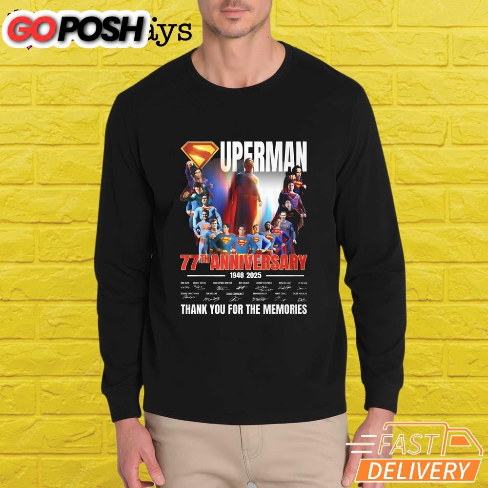 superman-77th-anniversary-thank-you-for-the-memories-t-shirt-l9wozaki Superman 77Th Anniversary Thank You For The Memories T-Shirt