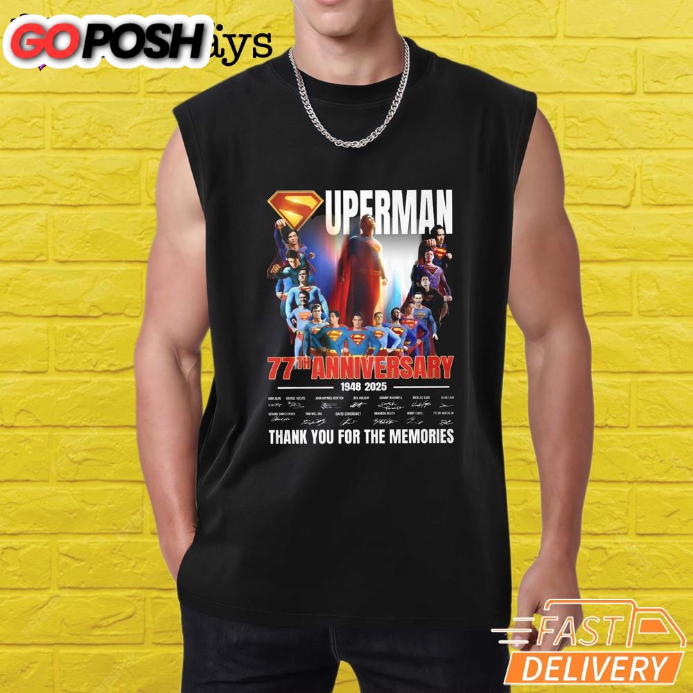 superman-77th-anniversary-thank-you-for-the-memories-t-shirt-l9wozaki Superman 77Th Anniversary Thank You For The Memories T-Shirt