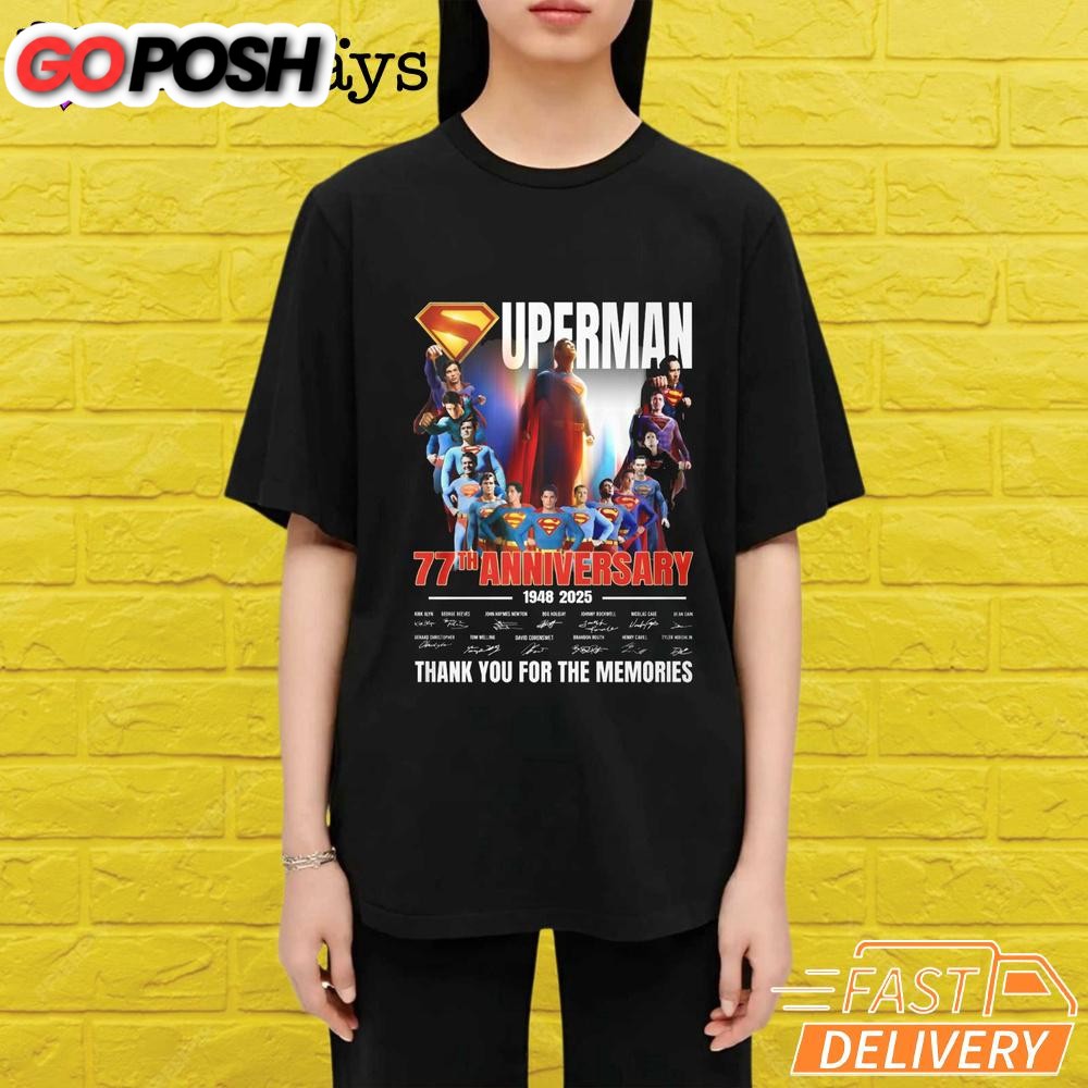 superman-77th-anniversary-thank-you-for-the-memories-t-shirt-l9wozaki Superman 77Th Anniversary Thank You For The Memories T-Shirt
