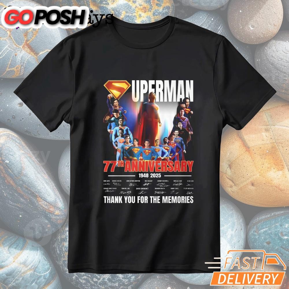 Superman 77Th Anniversary Thank You For The Memories T-Shirt