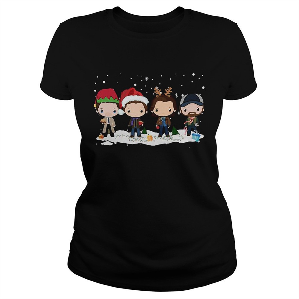 supernatural-santa-chibi-christmas-tshirt-nte78q1q Supernatural santa chibi Christmas Tshirt