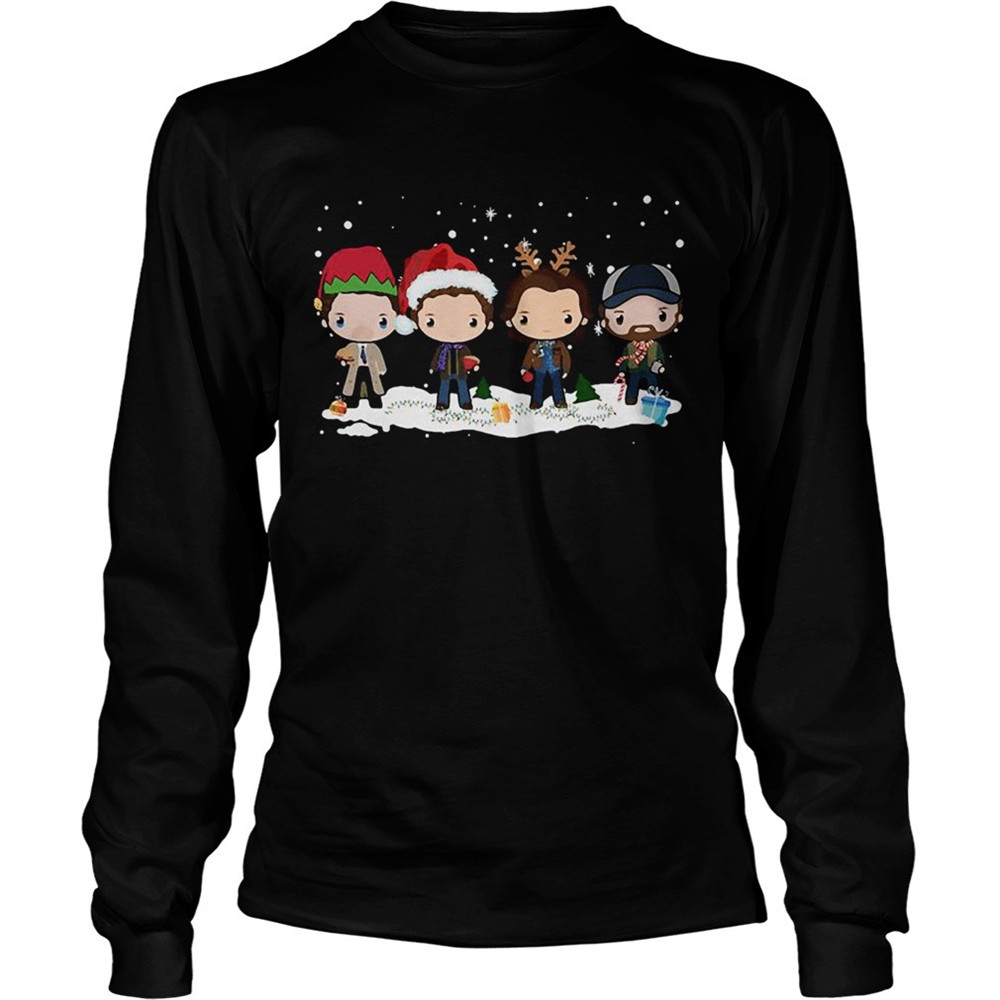 supernatural-santa-chibi-christmas-tshirt-nte78q1q Supernatural santa chibi Christmas Tshirt