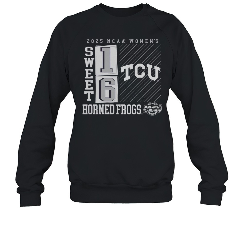Sweet 16 TCU Horned Frogs 2025 NCAA Womens March Madness No Look Pass T-shirt