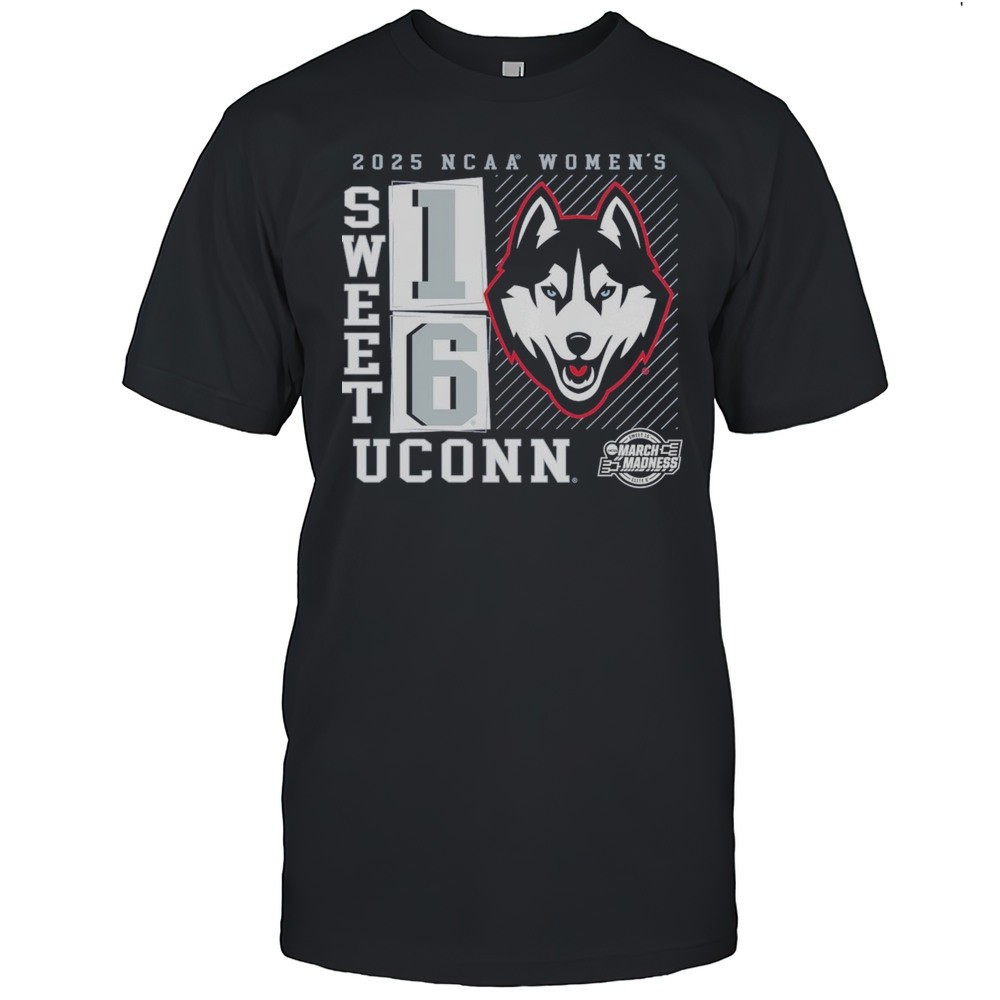sweet-16-uconn-huskies-2025-ncaa-womens-basketball-tournament-march-madness-no-l-keibuomb Sweet 16 UConn Huskies 2025 NCAA Womens Basketball Tournament March Madness No Look Pass T-shirt