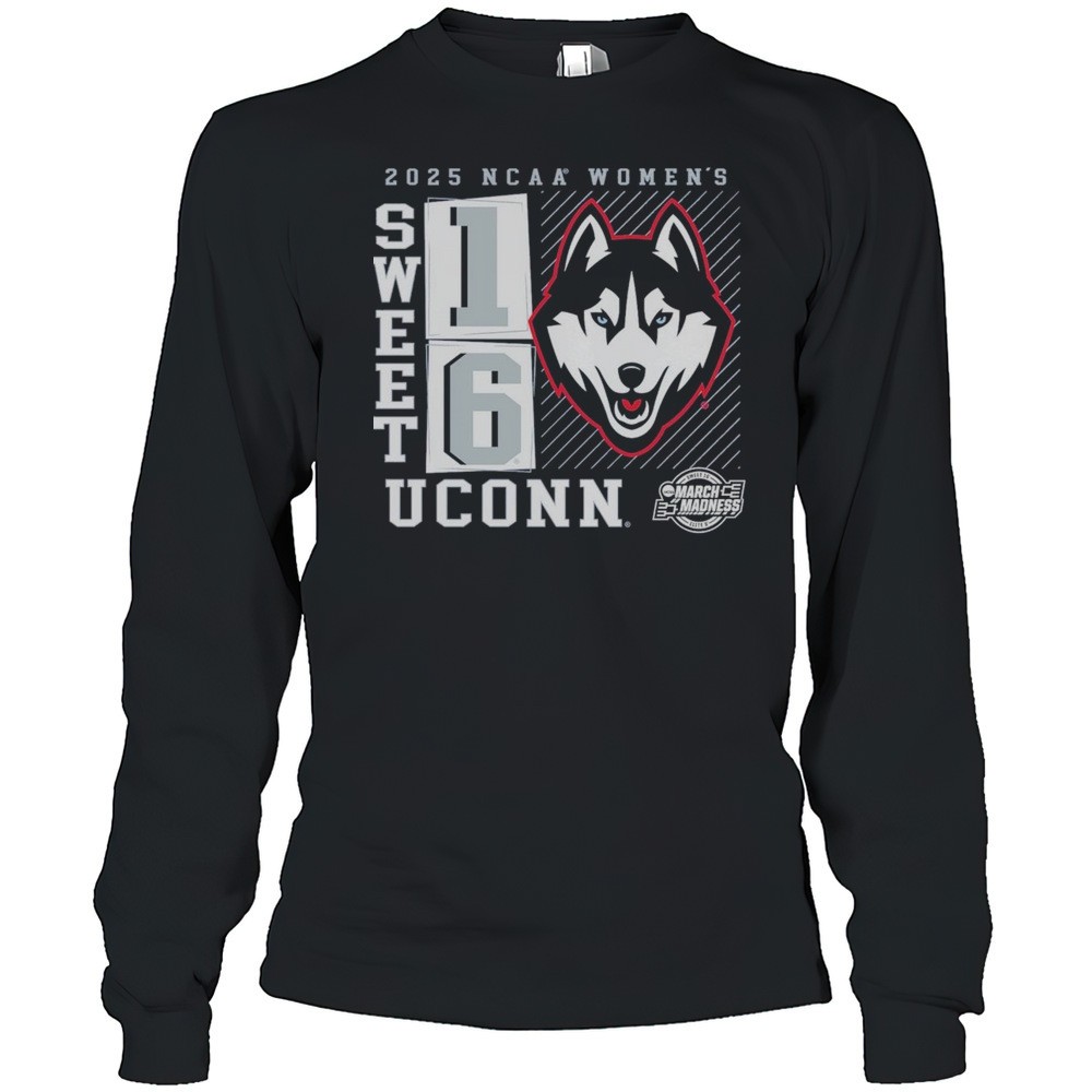 sweet-16-uconn-huskies-2025-ncaa-womens-basketball-tournament-march-madness-no-l-keibuomb Sweet 16 UConn Huskies 2025 NCAA Womens Basketball Tournament March Madness No Look Pass T-shirt