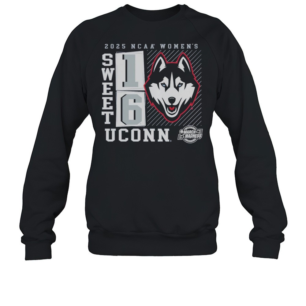 Sweet 16 UConn Huskies 2025 NCAA Womens Basketball Tournament March Madness No Look Pass T-shirt