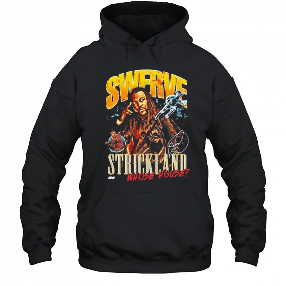 Swerve Strickland – Whose House AEW Graphic Signature t-shirt
