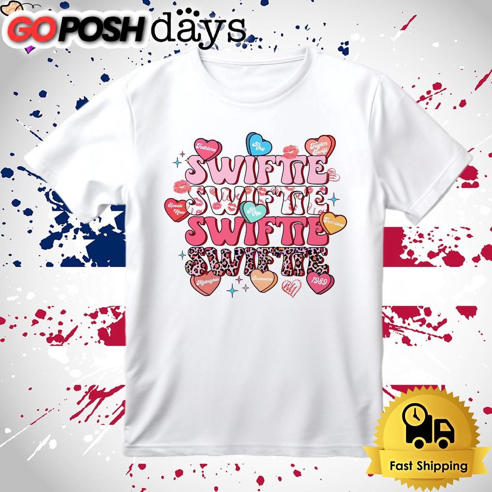 Swiftie Valentine Taylor Albums Heart T Shirt