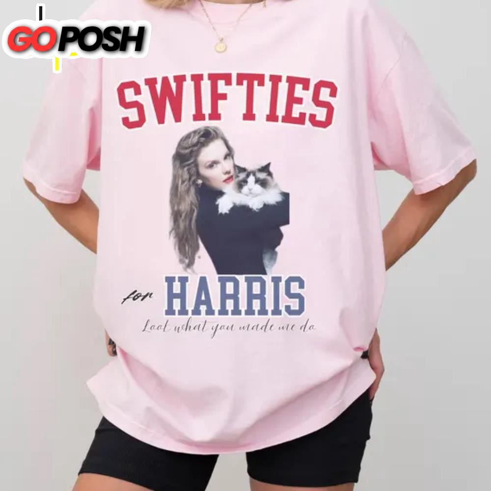 Swifties for Harris 2024 Shirt, Taylor Swift Fans Shirt – Mother Of Cats