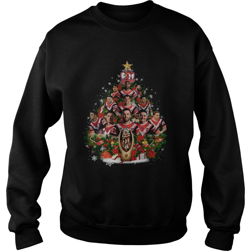 Sydney Roosters Christmas tree shirt