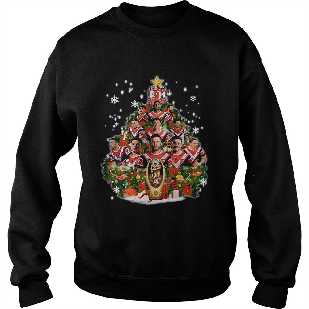 Sydney Roosters Players Christmas Tree Shirt