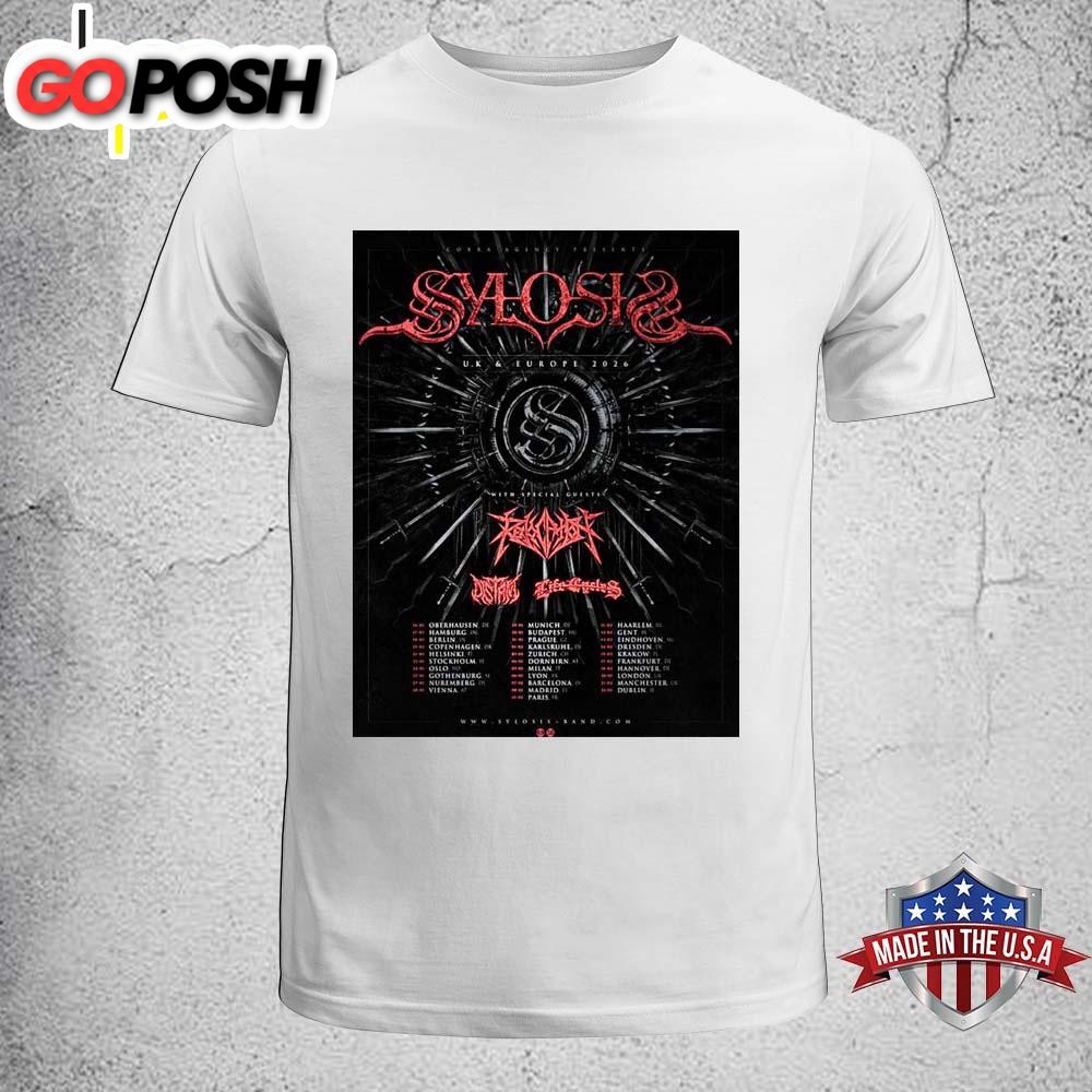 Sylosis UK And Europe Tour 2026 Unisex T-Shirt