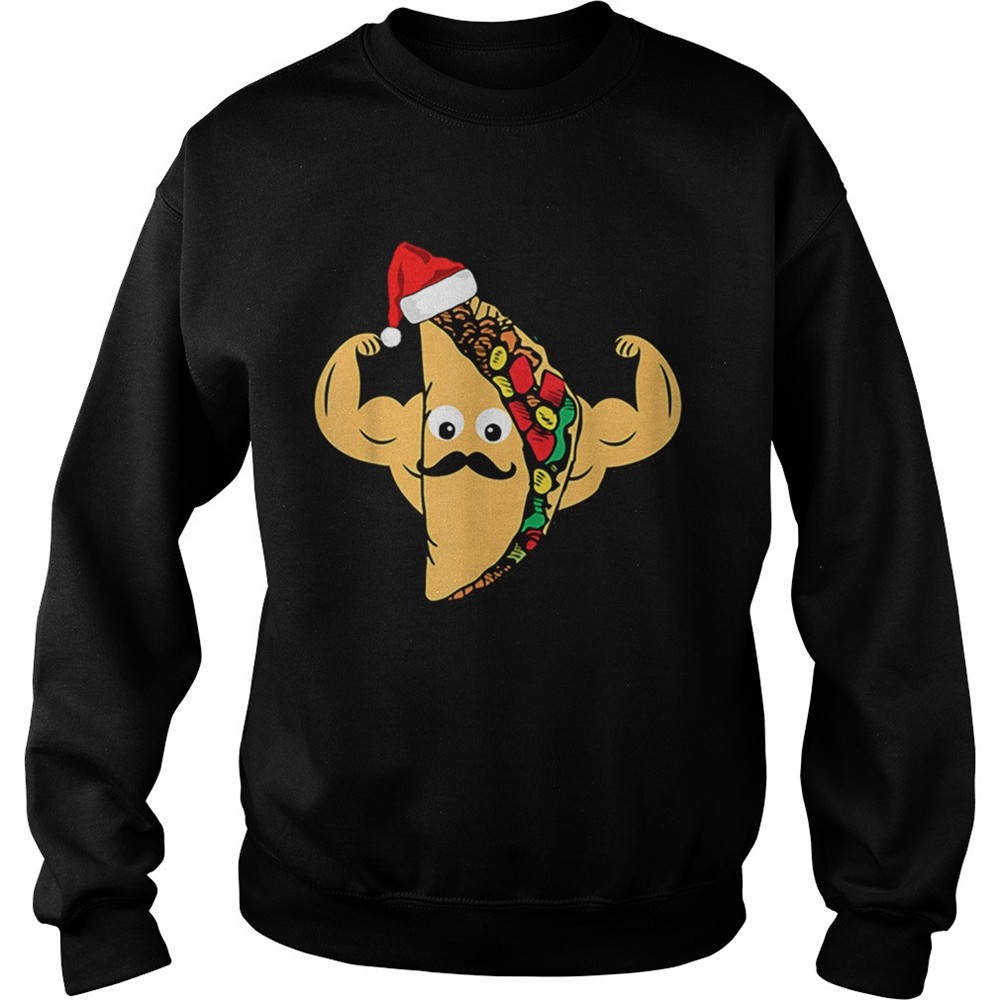 Taco Santa Hat Family Christmas Pajama Workout Gift shirt