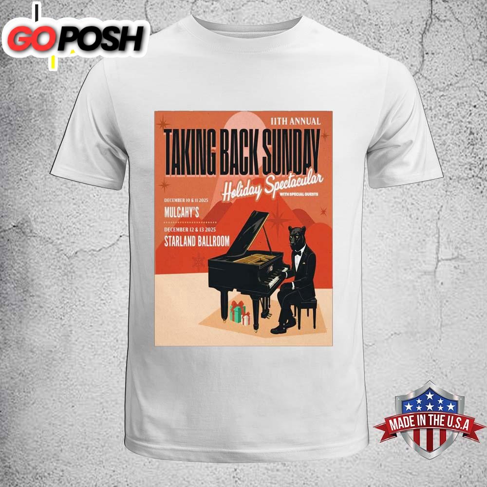 Taking Back Sunday Tour December 2025 11th Unisex T-Shirt
