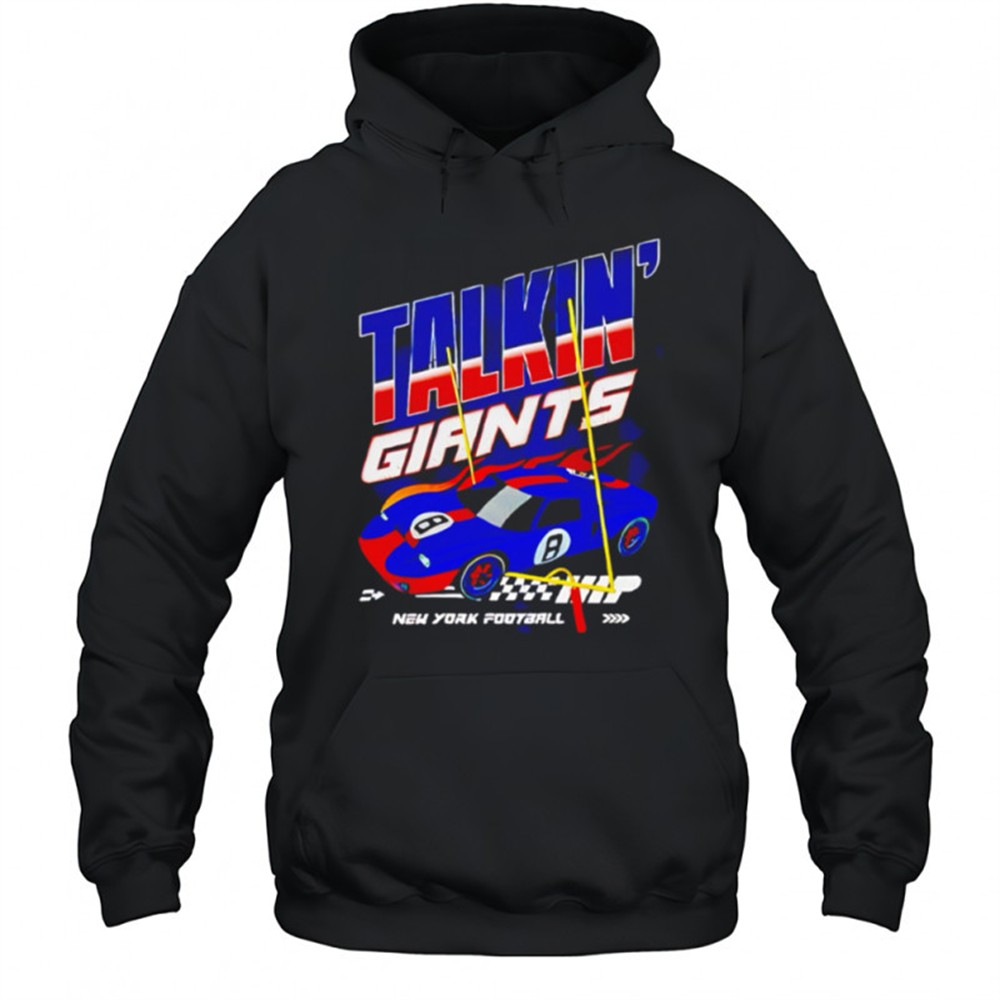 Talkin Giants New York Football Race Car Graphic shirt