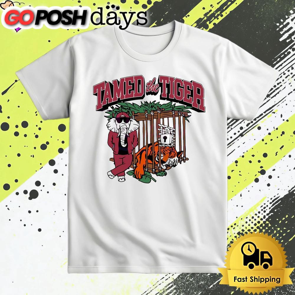 Tamed The Tiger Alabama Crimson Tide Vs Auburn Tigers T Shirt