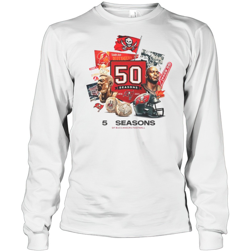 tampa-bay-buccaneers-50th-season-of-buccaneers-football-1975-2025-t-shirt-cwit6kq8 Tampa Bay Buccaneers 50th Season Of Buccaneers Football 1975 2025 T-shirt