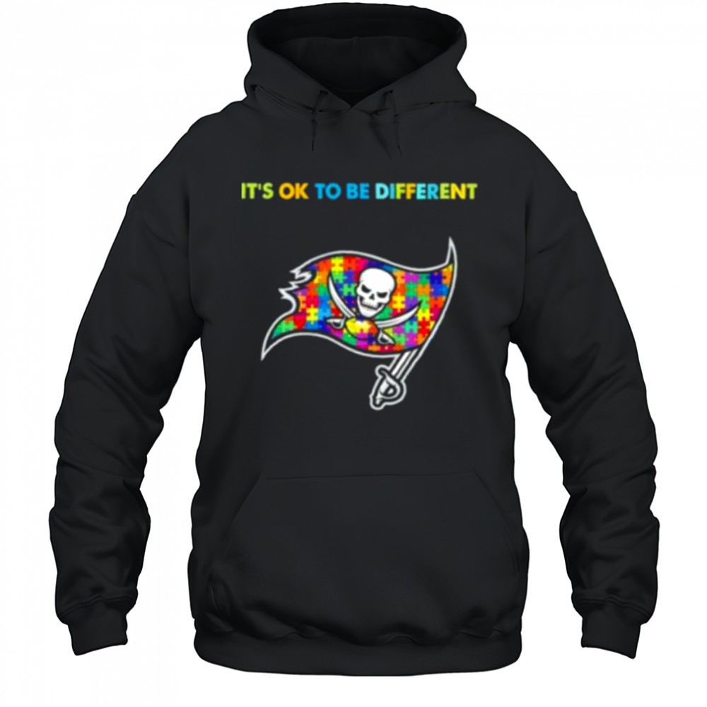 Tampa Bay Buccaneers Autism Awareness Its ok to be different Shirt