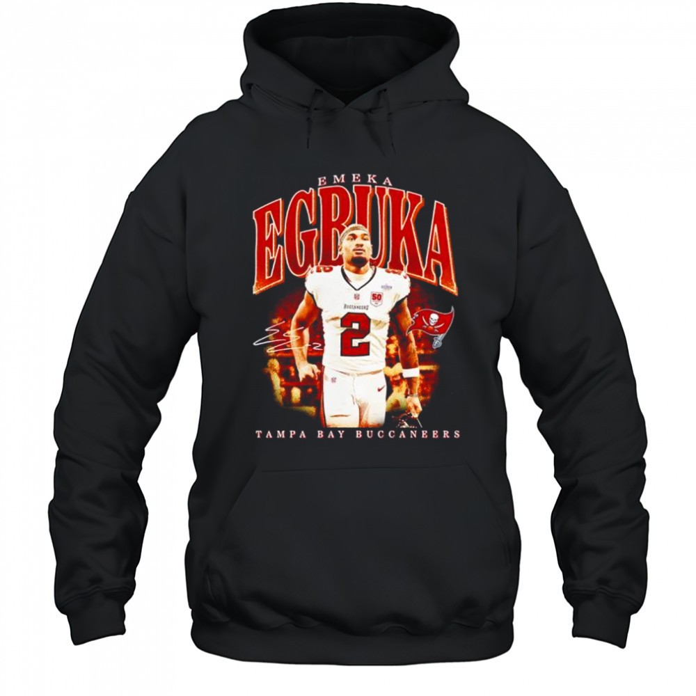 Tampa Bay Buccaneers Emeka Egbuka Hype Graphic signature shirt
