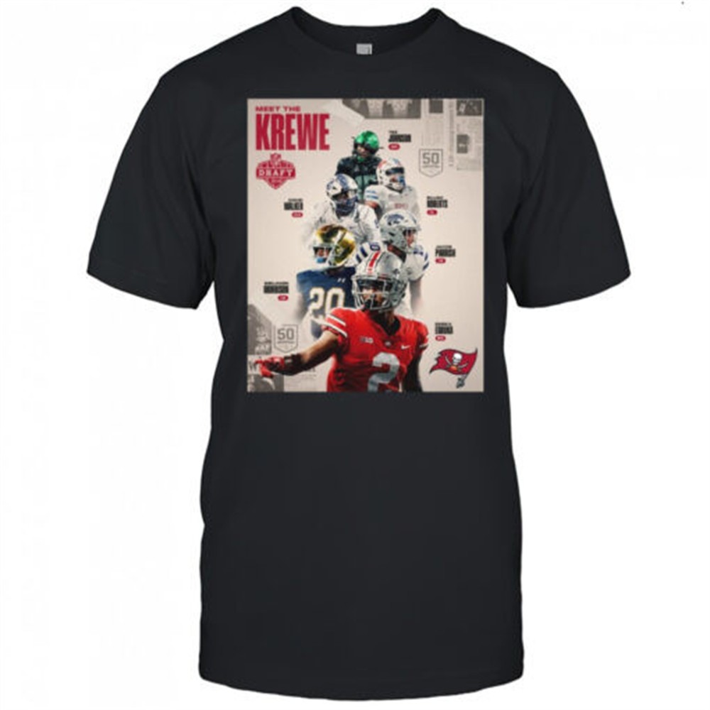 tampa-bay-buccaneers-meet-the-krewe-nfl-draft-2025-john-walker-roberts-morrison-z78q64ou Tampa Bay Buccaneers Meet The Krewe NFL Draft 2025 John Walker Roberts Morrison Parrish Egbuka Poster t-shirt