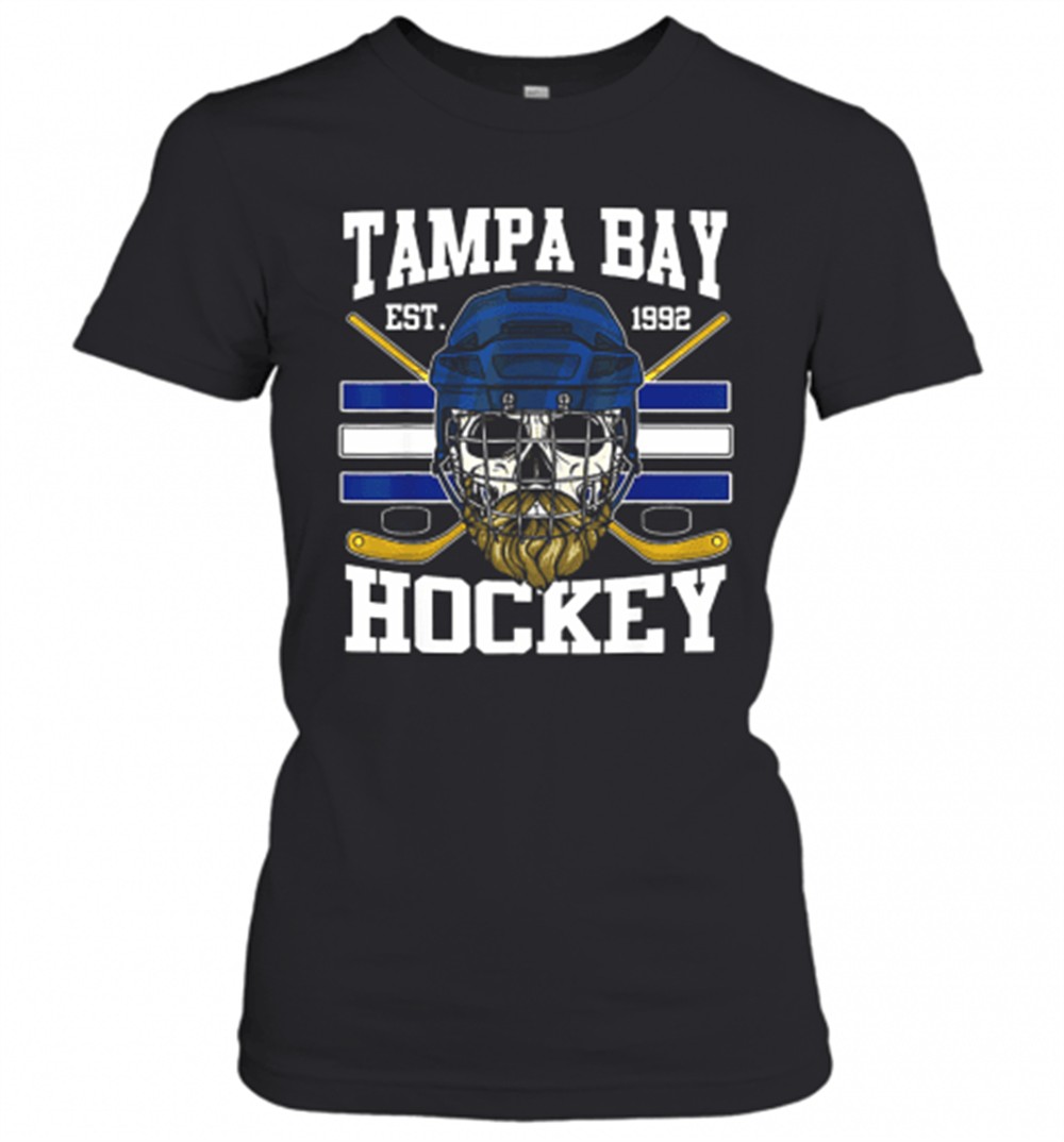 tampa-bay-hockey-est-1992-bearded-skull-t-shirt-pdcku8do Tampa Bay Hockey Est 1992 Bearded Skull T-Shirt