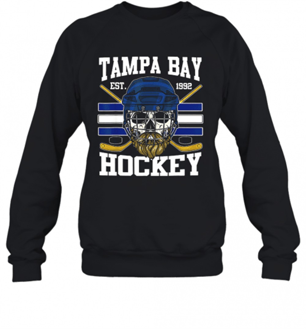 tampa-bay-hockey-est-1992-bearded-skull-t-shirt-pdcku8do Tampa Bay Hockey Est 1992 Bearded Skull T-Shirt