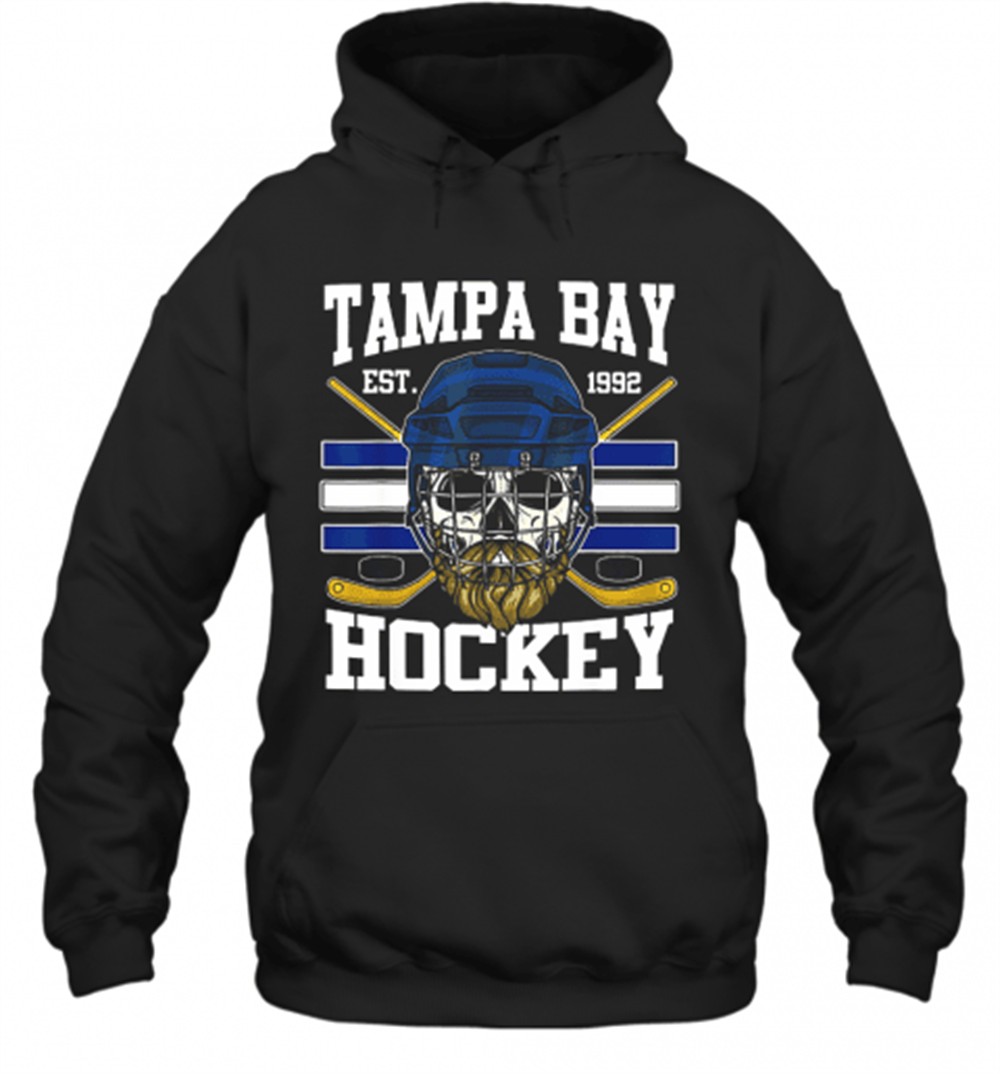 Tampa Bay Hockey Est 1992 Bearded Skull T-Shirt