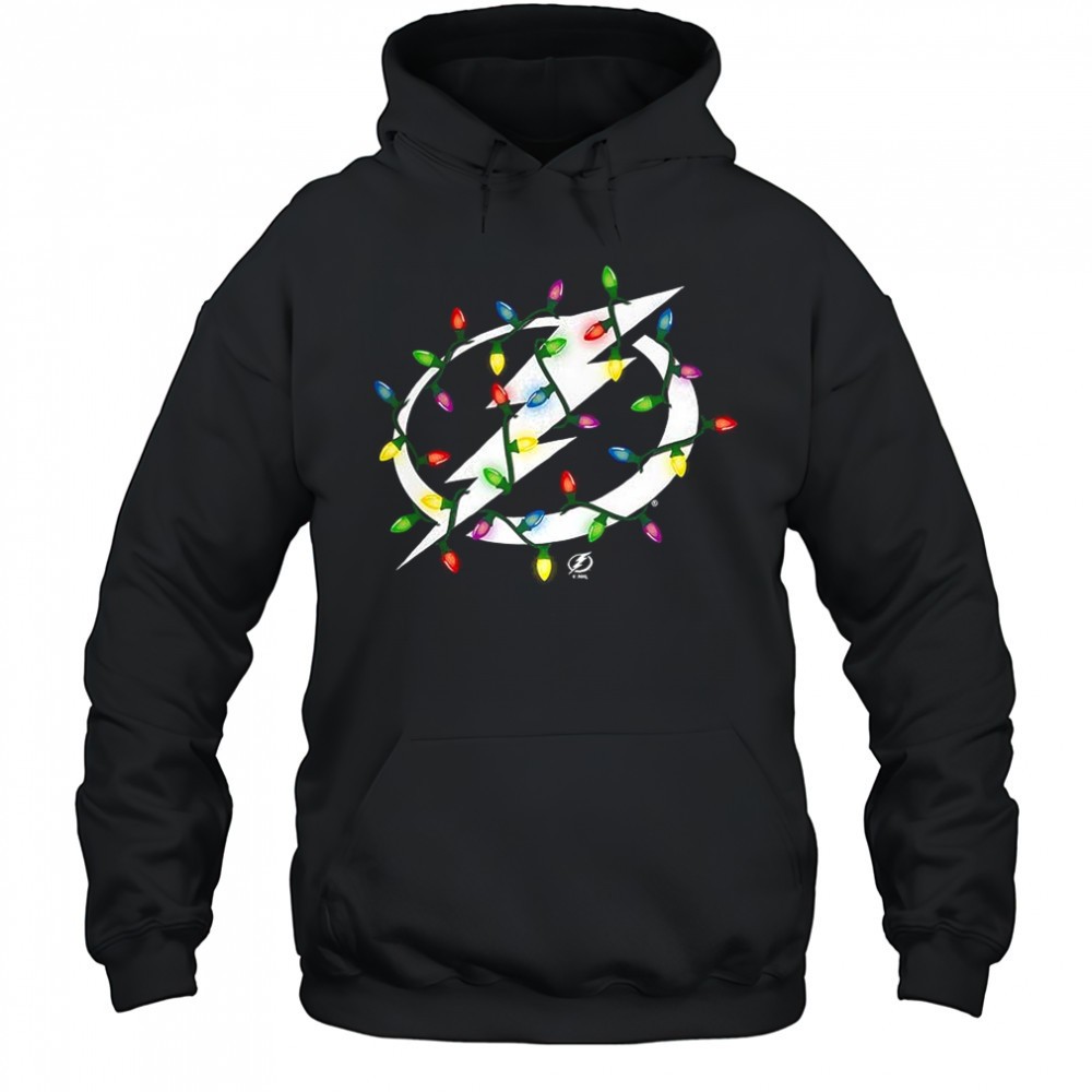 Tampa Bay Lightning logo Holiday Merry Christmas lights shirt