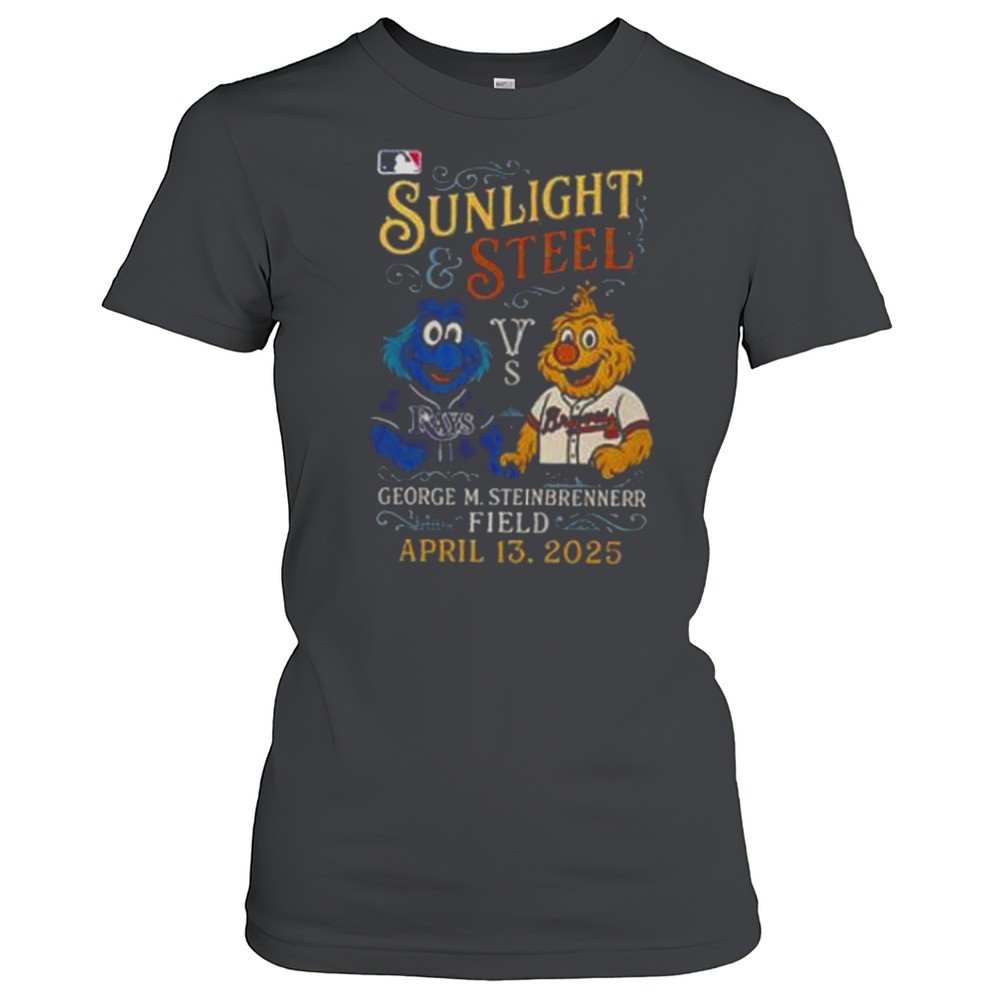 tampa-bay-rays-vs-atlanta-braves-sunlight-steel-george-m-steinbrenner-field-shi-m6qskc0a Tampa Bay Rays Vs Atlanta Braves Sunlight Steel George M. Steinbrenner Field Shirt