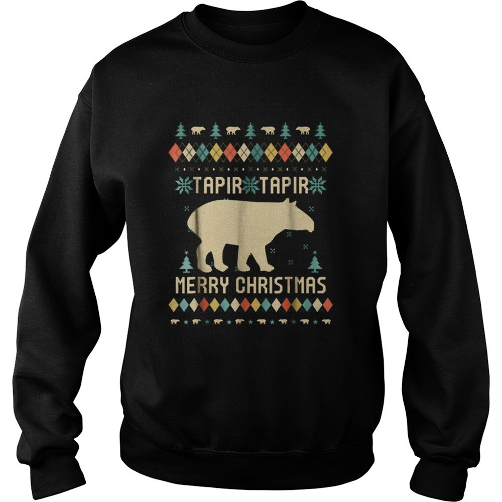 Tapirus Tapir Merry Christmas ugly shirt