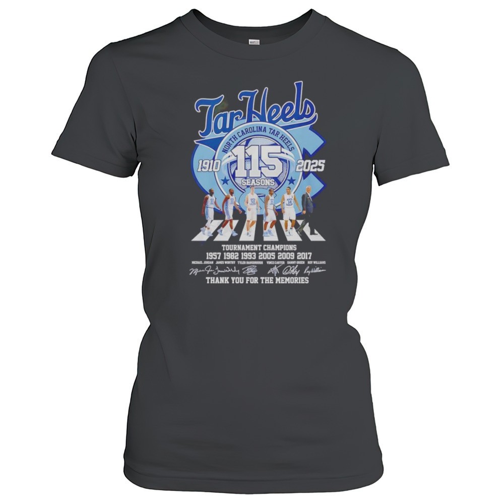 tar-heels-115-seasons-1910-2025-abbey-road-thank-you-for-the-memories-shirt-by8q65yr Tar Heels 115 Seasons 1910 2025 Abbey Road Thank You For The Memories Shirt